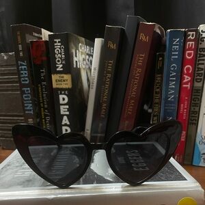 Black heart shape sunglasses